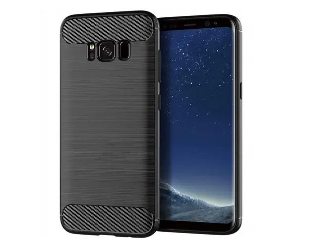 Husa pentru Samsung Galaxy S8 G950, OEM, Carbon, Neagra