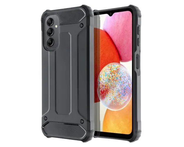 Husa pentru Samsung Galaxy A14 A145 / A14 5G A146, OEM, Armor, Neagra