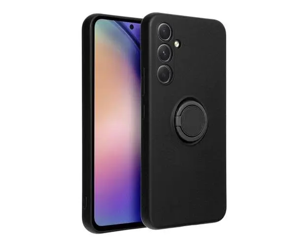 Husa pentru Samsung Galaxy A34 A346, OEM, Silicone Ring, Neagra