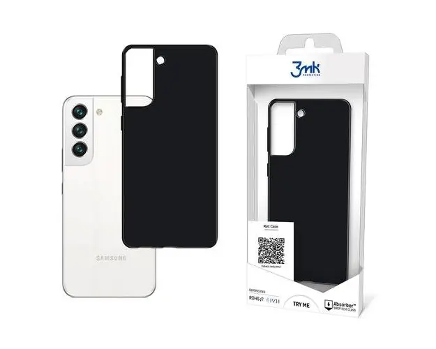 Husa pentru Samsung Galaxy S22 5G S901, 3MK, Matt, Neagra