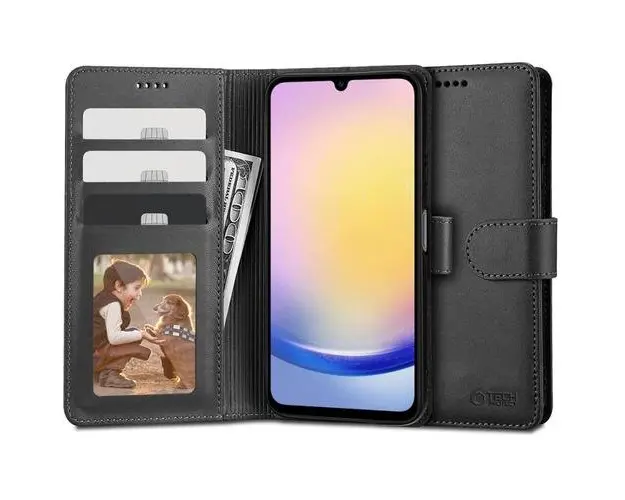 Husa pentru Samsung Galaxy A25 A256, Tech-Protect, Wallet, Neagra