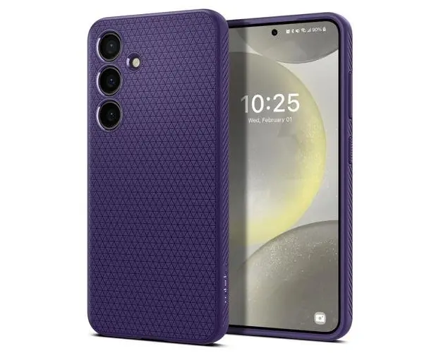 Husa pentru Samsung Galaxy S24 S921, Spigen, Liquid Air, Mov ACS07451