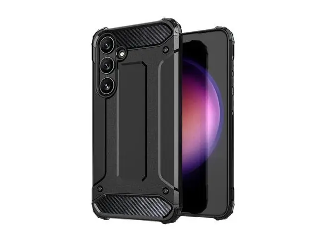 Husa pentru Samsung Galaxy S24+ S926, OEM, Hybrid Armor, Neagra