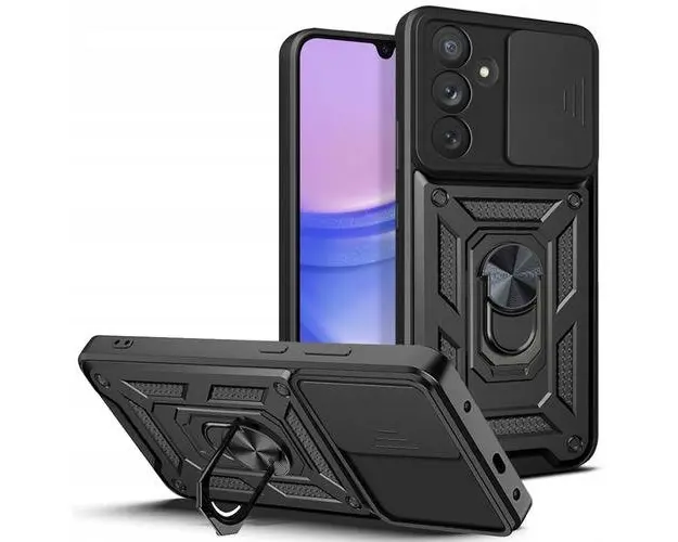 Husa pentru Samsung Galaxy A25 A256, Tech-Protect, CamShield Pro, Neagra