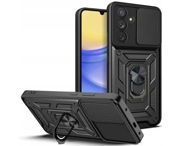 Husa pentru Samsung Galaxy A15 5G A156 / A15 A155, Tech-Protect, CamShield Pro, Neagra