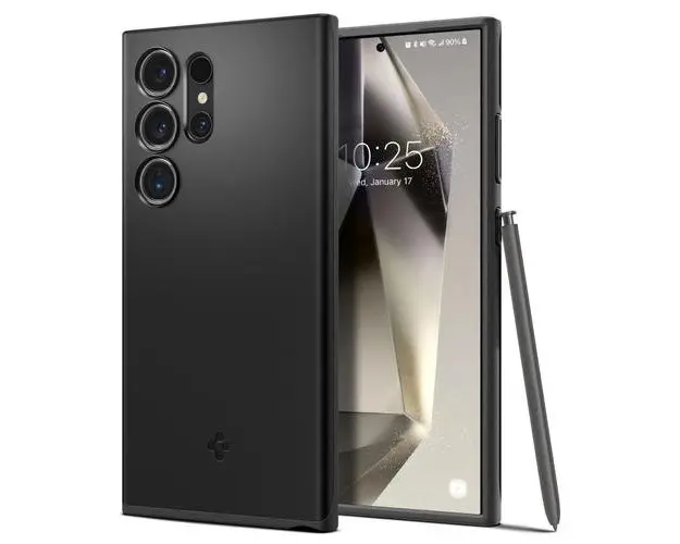 Husa pentru Samsung Galaxy S24 Ultra S928, Spigen, Thin Fit, Neagra ACS07281