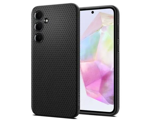 Husa pentru Samsung Galaxy A35, Spigen, Liquid Air, Neagra