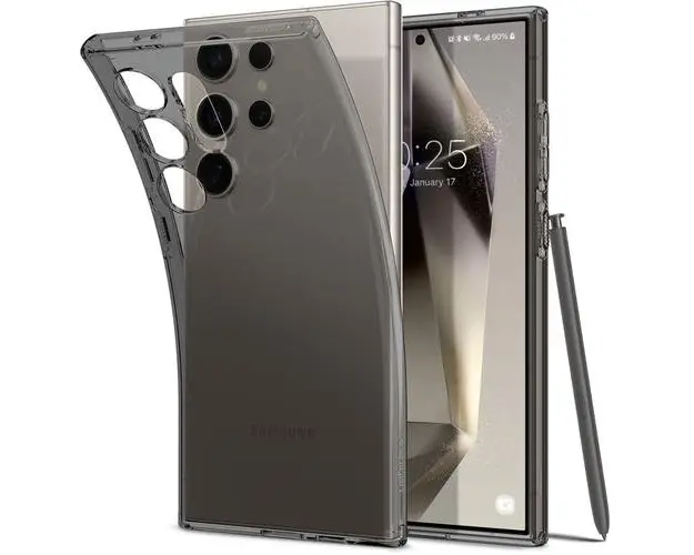 Husa pentru Samsung Galaxy S24 Ultra S928, Spigen, Liquid Crystal, Neagra ACS07284