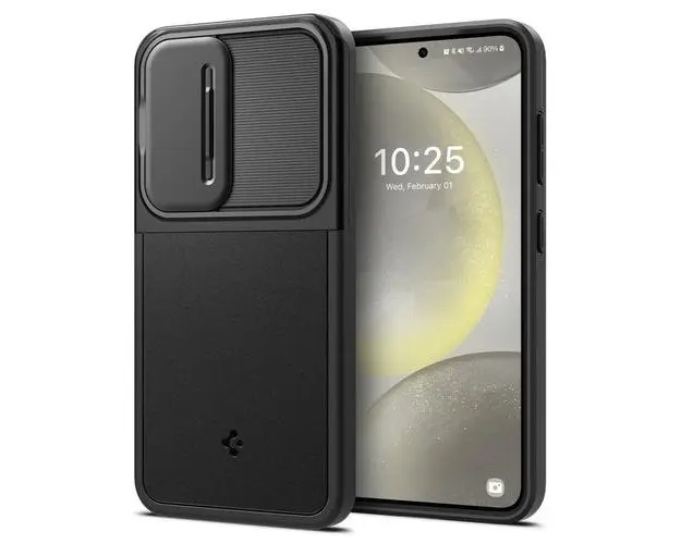 Husa pentru Samsung Galaxy S24 S921, Spigen, OPTIK ARMOR, Neagra ACS07363