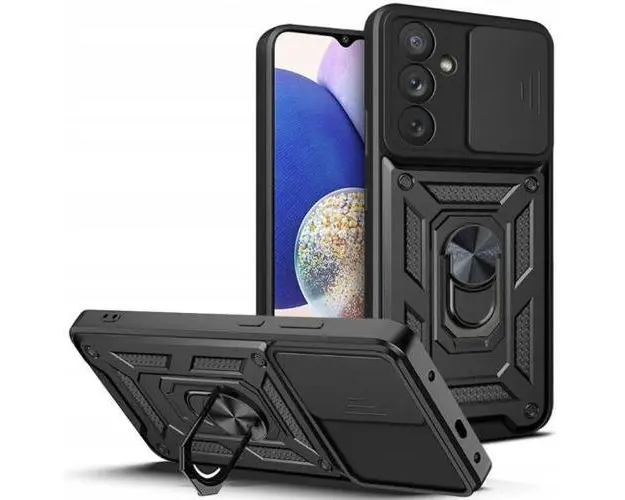 Husa pentru Samsung Galaxy A14 5G A146, Tech-Protect, CamShield Pro, Neagra