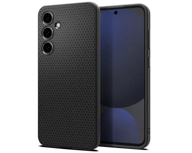 Husa pentru Samsung Galaxy S24 FE S721, Spigen, Liquid Air Matte, Neagra