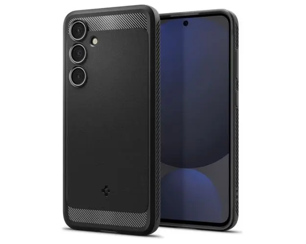 Husa pentru Samsung Galaxy S24 FE S721, Spigen, Rugged Armor, Neagra