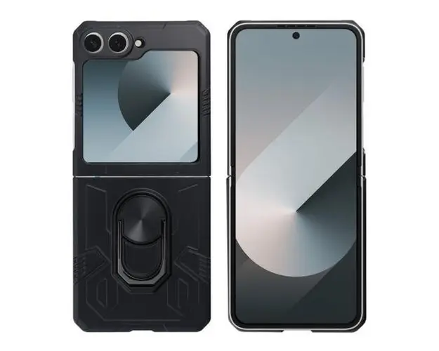 Husa OEM pentru Samsung Galaxy Z Flip 6, Armor (Negru)