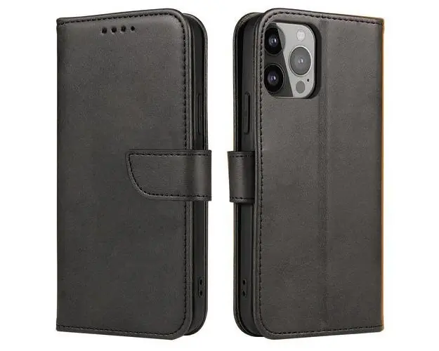 Husa pentru Xiaomi Redmi Note 12, OEM, Magnet, Neagra