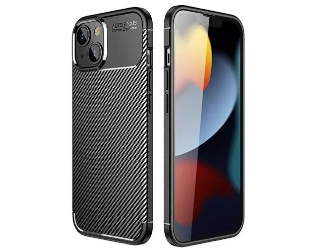 Husa pentru Xiaomi Redmi 13C, OEM, Carbon Enviro, Neagra