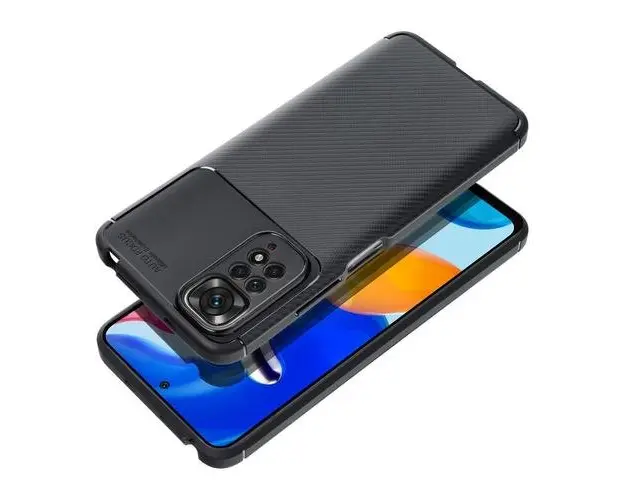 Husa pentru Xiaomi Redmi 13C, OEM, Carbon Premium, Neagra