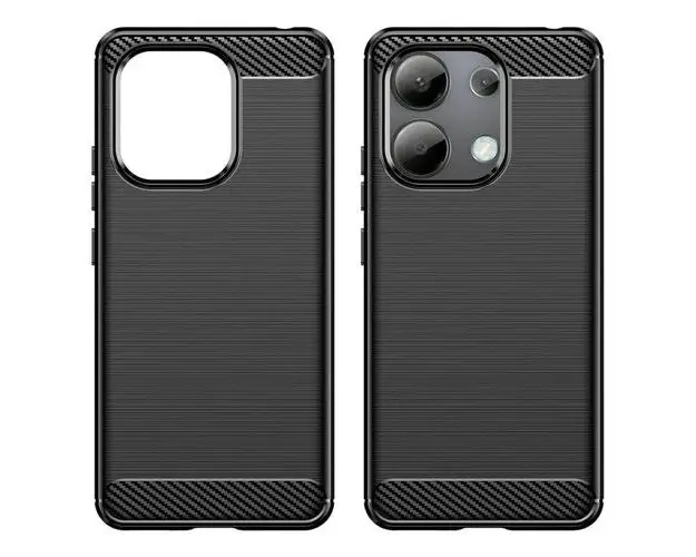 Husa pentru Xiaomi Redmi Note 13 4G, OEM, Carbon Pro, Neagra
