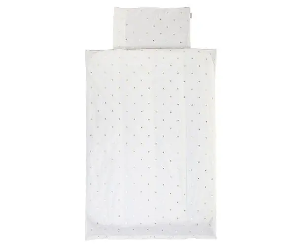 Husa pilota si fata de perna Childhome Jerse 100x140 cm, Buline