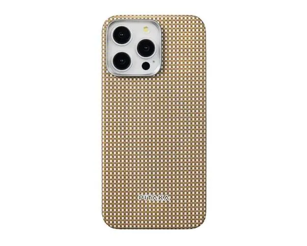 Husa Protectie Spate Pitaka MagEZ 5 pentru iPhone 15 Pro, MagSafe (Alb/Rosu) 