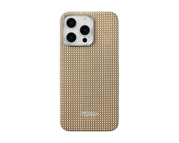 Husa Protectie Spate Pitaka MagEZ 5 pentru iPhone 15 Pro Max, MagSafe (Alb/Rosu)