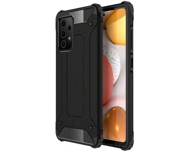 Husa pentru Samsung Galaxy A52s 5G A528 / A52 A525, OEM, Carbon Enviro, Neagra