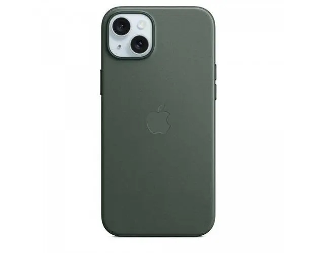 Husa protectie spate Apple FineWove Case MagSafe pentru Apple iPhone 15 Plus (Verde)
