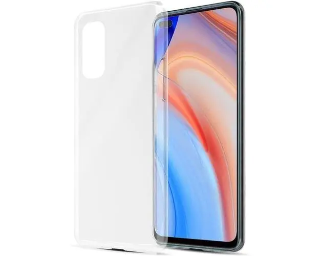 Husa Protectie Spate Lemontti pentru Oppo Reno4 Pro 5, Ultraslim (Transparent)