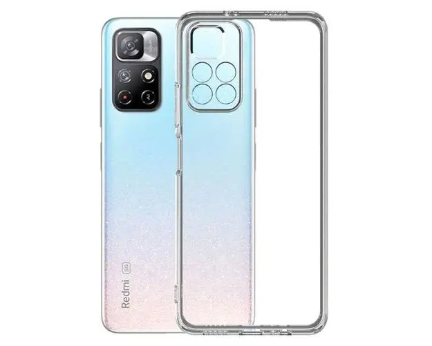 Husa Protectie Spate Lemontti pentru Xiaomi Redmi Note 11T 5G (Transparent)
