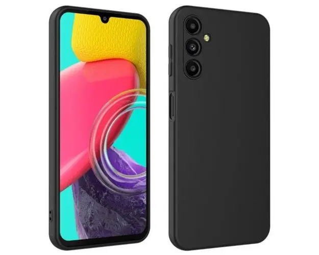 Husa Protectie Spate Lemontti Soft Slim pentru Samsung Galaxy A14 5G (Negru)