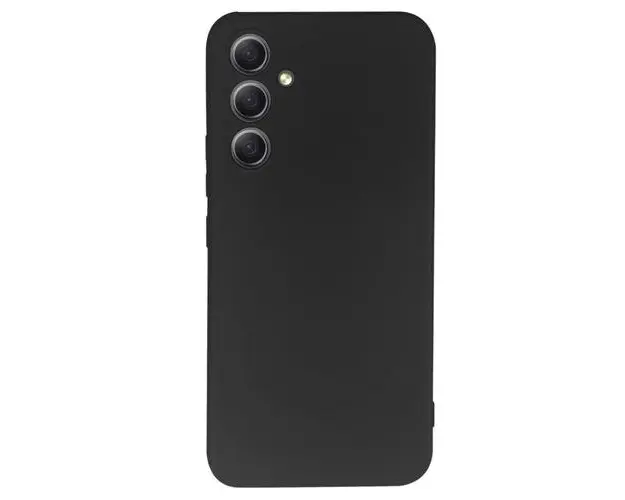 Husa Protectie Spate Lemontti Soft Slim LEMHSSSGSA34N, Silicon, Mat, Microfibra, pentru Samsung Galaxy A34 5G (Negru)