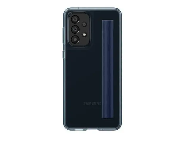 Husa Protectie Spate Samsung Slim EF-XA336CBEGWW, pentru Samsung Galaxy A33 5G (Negru/Albastru)