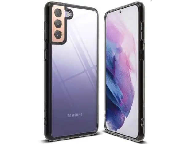 Husa Protectie Spate Ringke 8809785450862 pentru Samsung Galaxy S21 Plus (Transparent/Fumuriu)