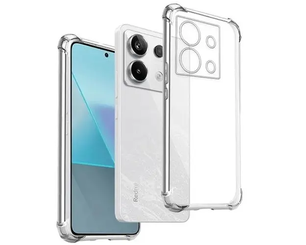 Husa Shockproof Silicon Lemontti Xiaomi Redmi Note 13 Pro 5G / Poco X6, Transparent