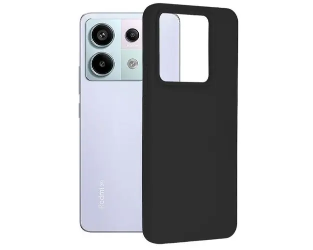 Husa Silicon Soft Edge Lemontti Xiaomi Redmi Note 13 Pro 5G / Poco X6, Negru