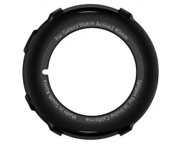 Husa Spigen Liquid Air Matt pentru Samsung Galaxy Watch Active2 40mm, Neagra ACS00218