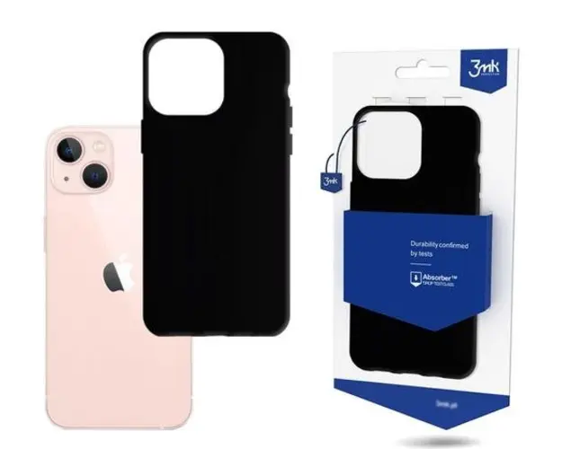 Protectie Spate 3MK Matt pentru Apple iPhone 14 Plus (Negru)