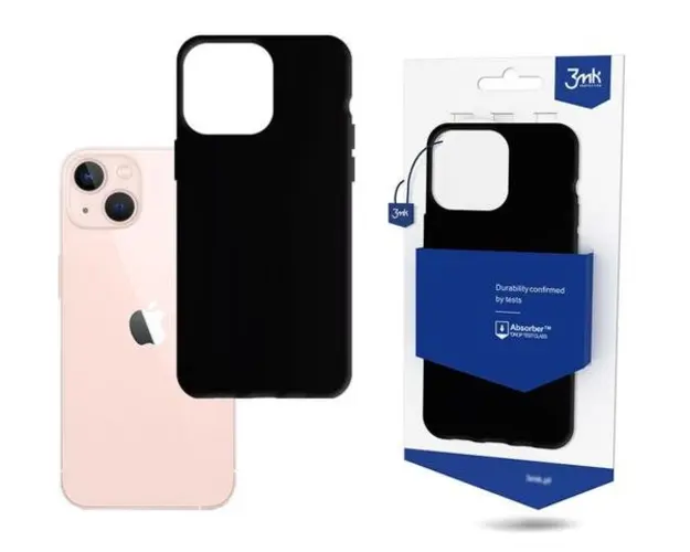Protectie Spate 3MK Matt pentru Apple iPhone 14 (Negru)