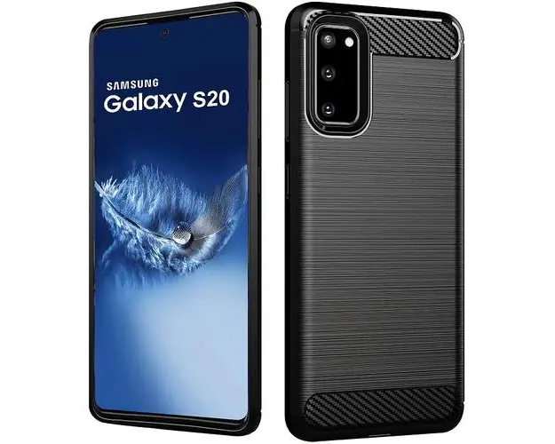 Husa Pentru Samsung Galaxy S20 G980 / S20 5G G981, Carbon, Neagra