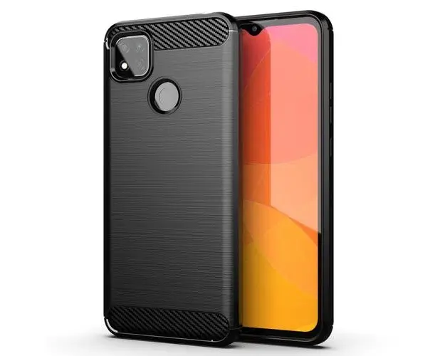 Husa pentru Xiaomi Redmi 9C, OEM, Carbon, Neagra