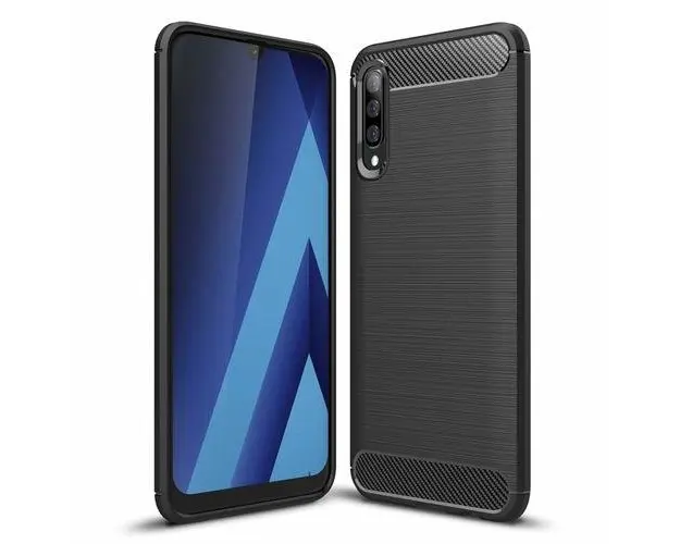 Husa pentru Samsung Galaxy A70 A705, OEM, Carbon, Neagra
