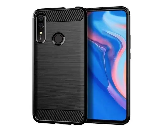 Husa pentru Huawei P Smart Z, OEM, Carbon, Neagra