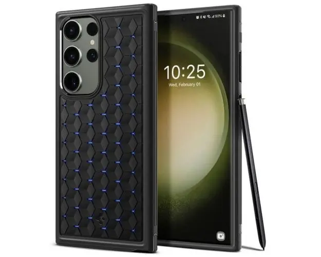 Husa Protectie Spate Spigen CRYO ARMOR ACS05616 pentru Samsung Galaxy S23 Ultra S918 (Negru)