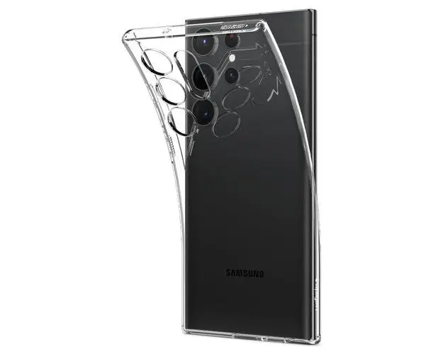 Husa pentru Samsung Galaxy S23 Ultra S918, Spigen, Liquid Crystal, Transparenta ACS05610