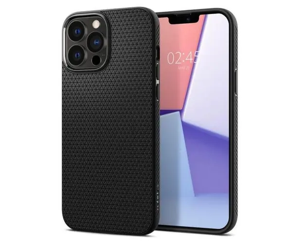 Protectie Spate Spigen Liquid Air pentru Apple iPhone 13 Pro (Negru)