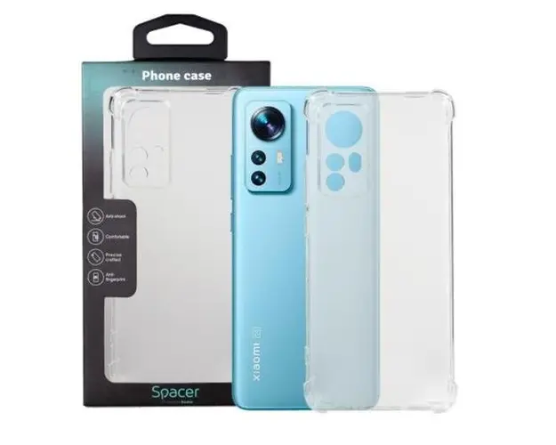 Protectie pentru spate Spacer SPPC-XI-12X-CLR pentru Xiaomi 12X, Transparenta