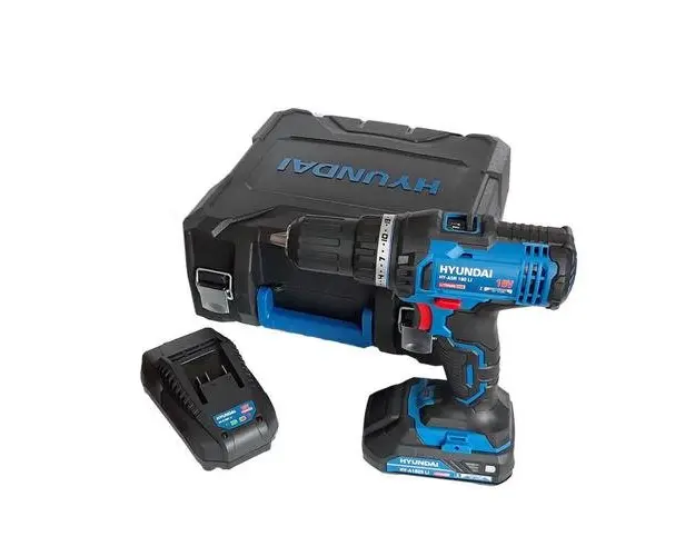 Masina de Gaurit si Insurubat Hyundai ASR 180 Li, 18V, 1 Acumulator, 2.0 Ah (Albastru/Negru)