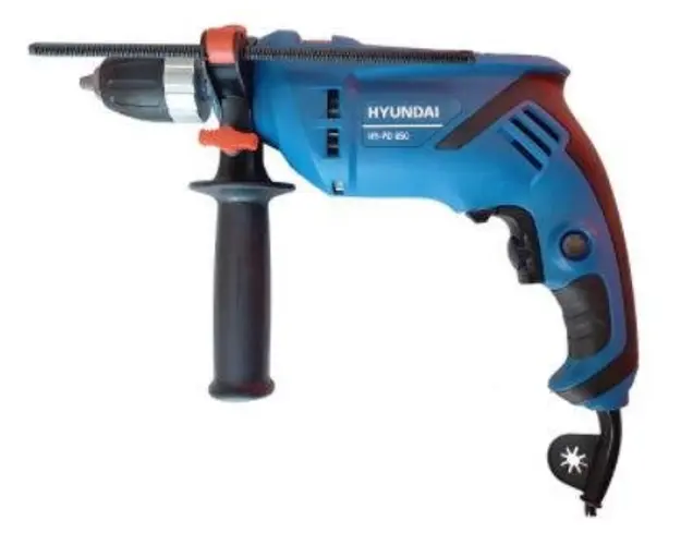 Masina de gaurit cu percutie Hyundai PD 850, 850 W, 3000 RPM, Turatie variabila (Albastru/Negru)