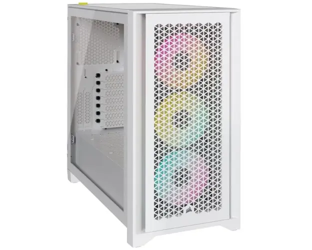 Carcasa Corsair iCUE 4000D RGB Airflow, Mid-Tower (Alb)