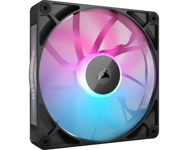Ventilator Corsair iCUE LINK RX140 RGB, iluminare RGB, 140mm, 1700 rpm, PWM (Negru)