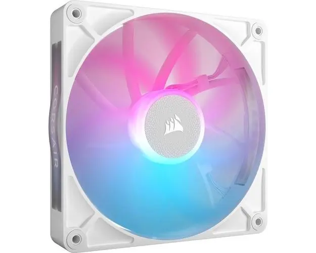 Ventilator Corsair iCUE LINK RX140 RGB, iluminare RGB, 140mm, 1700 rpm, PWM (Alb)